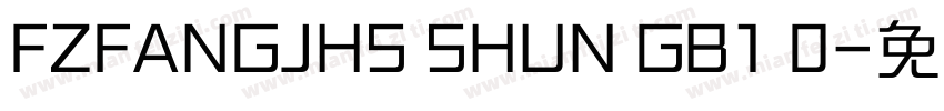 FZFANGJHS SHUN GB1 0字体转换